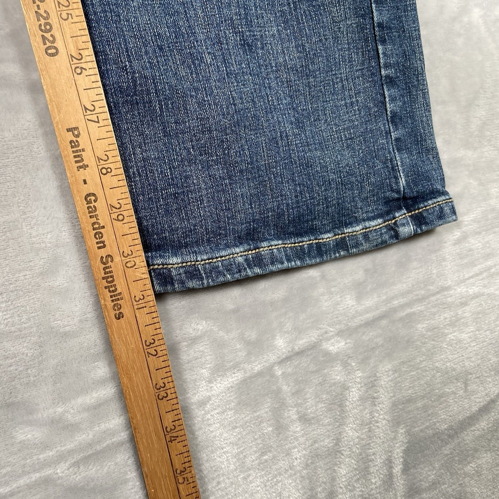 Wrangler Jeans men's 38x31 Retro Slim Bootcut Denim Blue Western Bootleg Fading - Picture 9 of 14